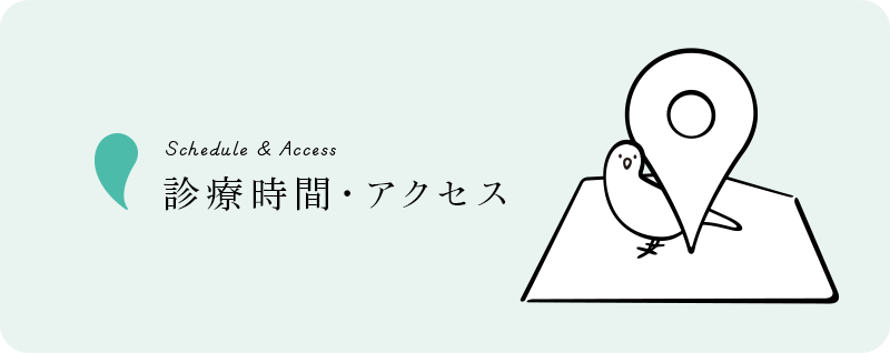 Schedule & Access 診療時間・アクセス